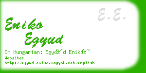 eniko egyud business card